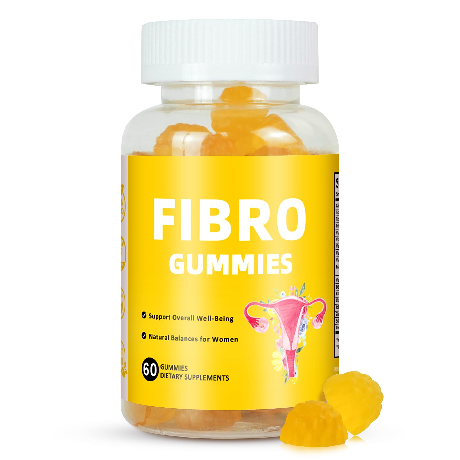 Aromlife Fibro Inositol Gummies with Folate & Vitamins B6 & B12, 60 Gummies