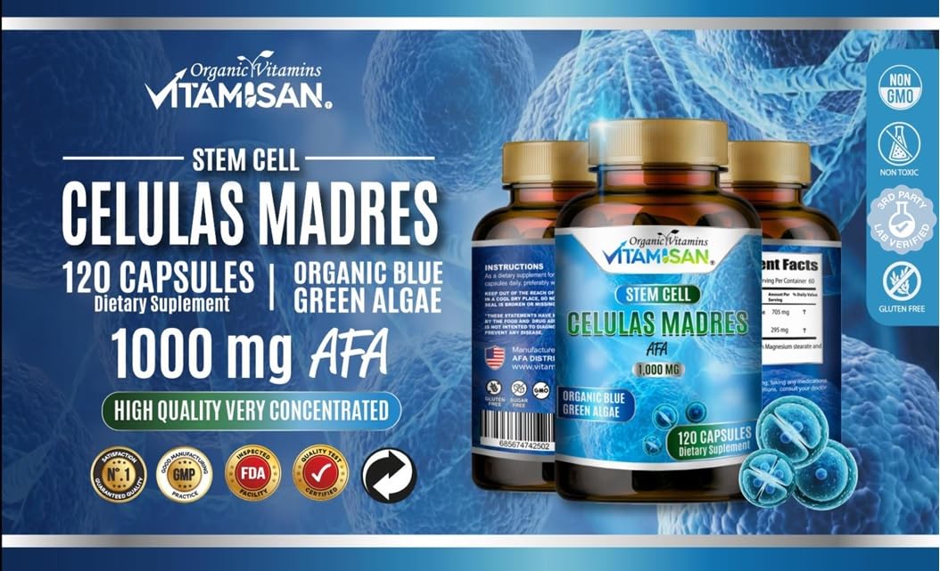 VITAMISAN Celulas madres 1000mg Stem Cell Plus Capsules 480 Capsules