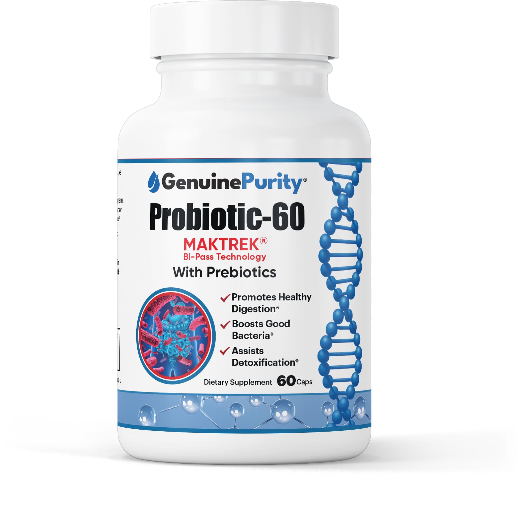 GenuinePurity Probiotic Supplement Capsule 60 Count