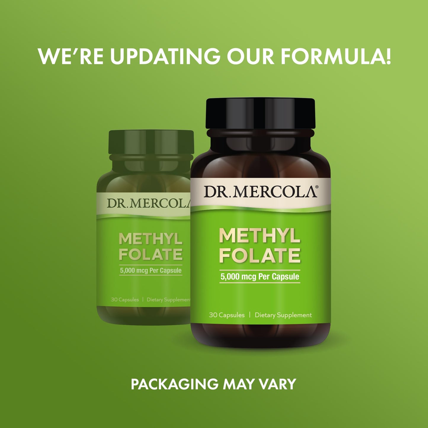 Dr. Mercola Methyl Folate 5-MTHF Folate 5 mg, Capsule, 30 Capsules