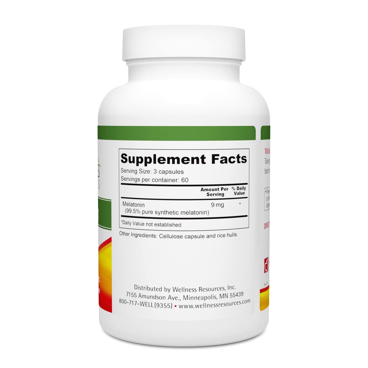 Wellness Resources Melatonin 3 mg, 180 Capsules