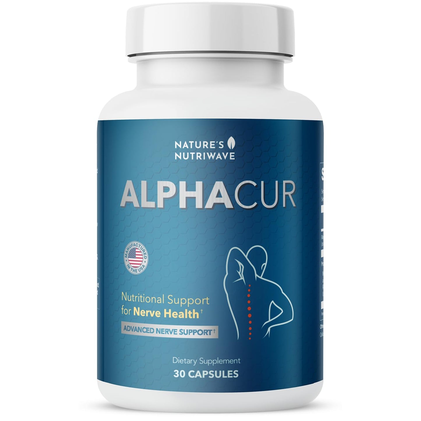 Nature’s NutriWave Alphacur – Magnesium, ALA, Turmeric & CoQ10 Capsule, 30 Count