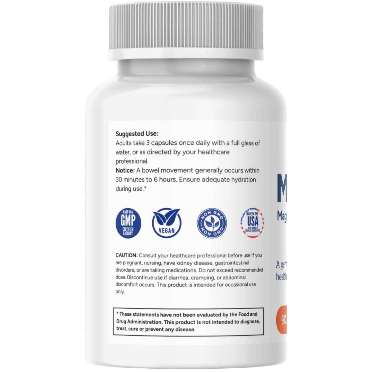 Potent Nutri MagicGo Magnesium Citrate for Constipation 90 Capsules