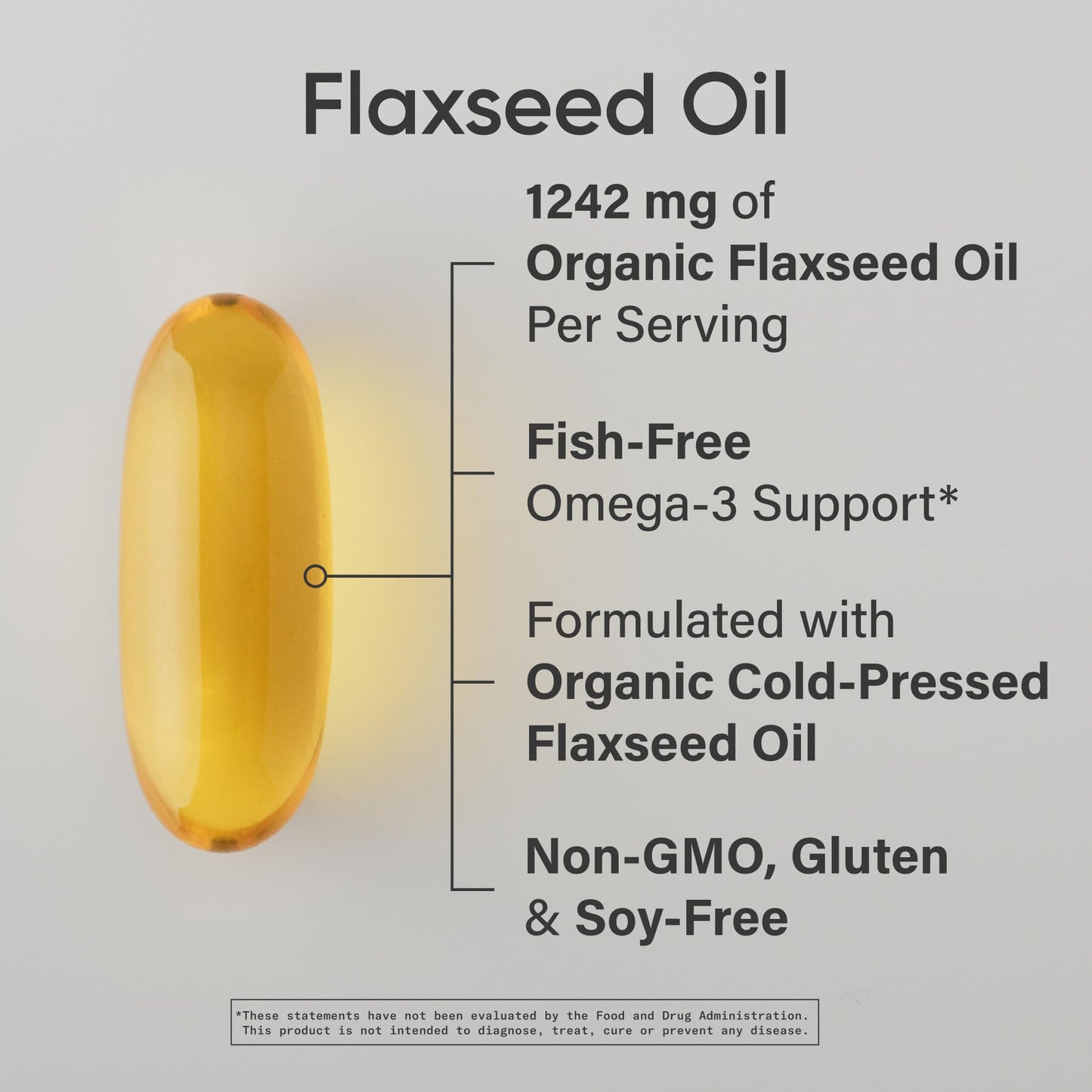 Sports Research Organic Flaxseed Oil Softgels 1242mg 200 Count