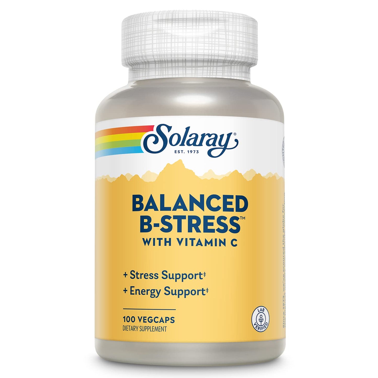 SOLARAY Balanced B Stress with Vitamin C Capsules, 100