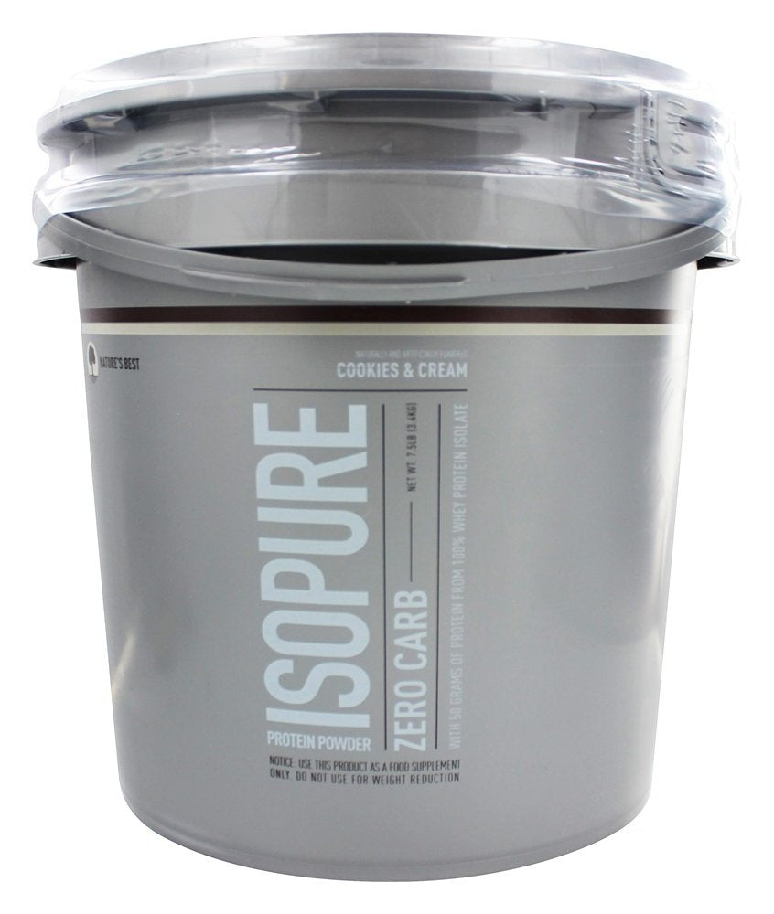 Nature's Best Isopure Zero Carb Cookies & Cream Whey Protein Powder 120 Servings