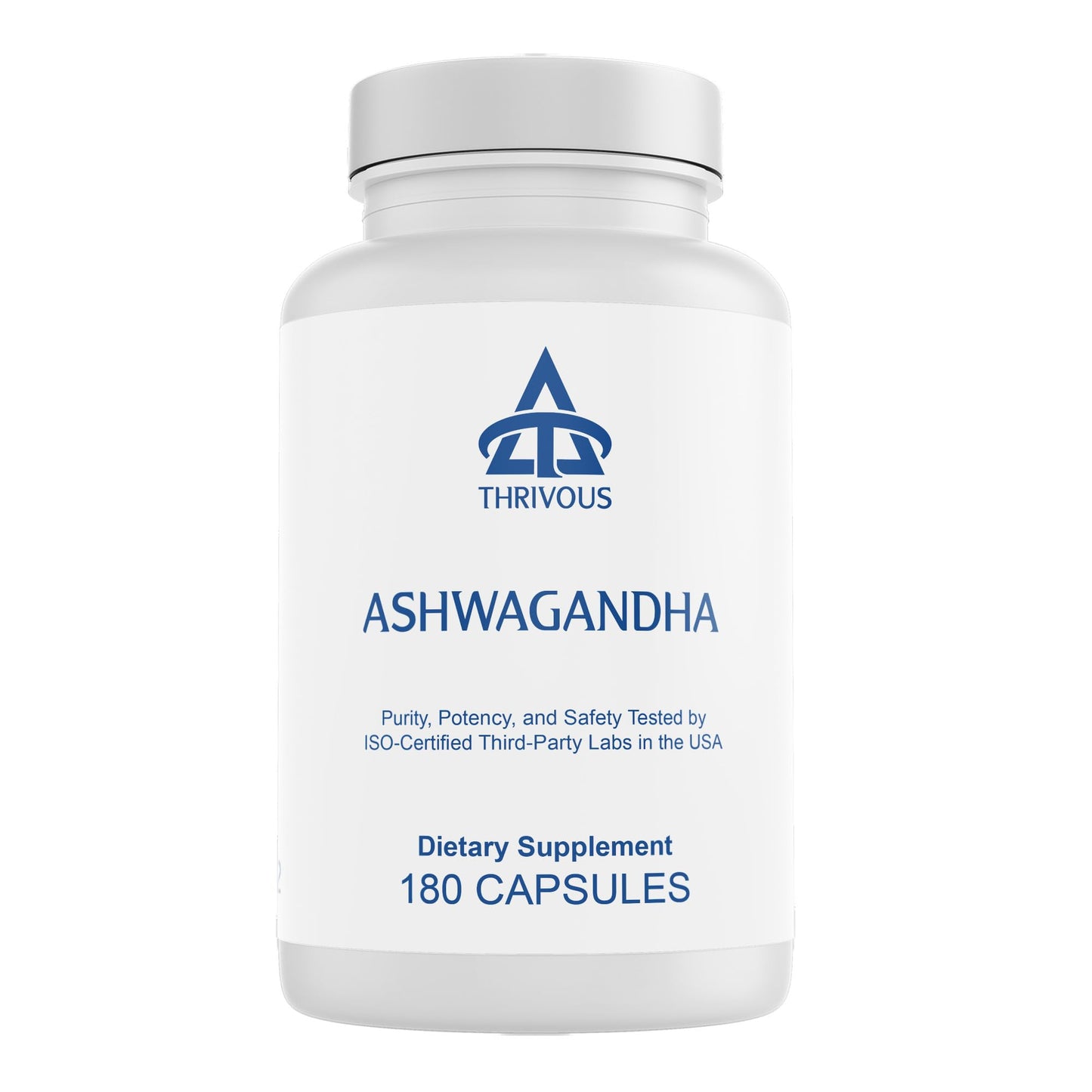 Thrivous Ashwagandha Root Extract 300 mg KSM-66 with 5% Withanolide, 180 Capsules