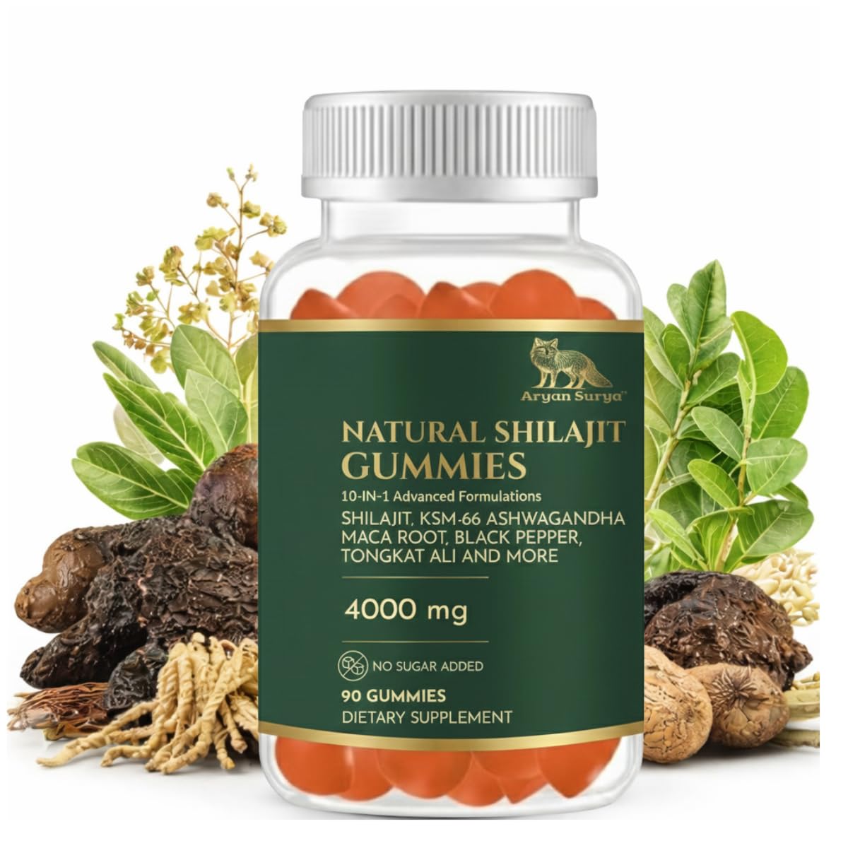 Aryan Surya Shilajit Gold Gummies, 90 Count