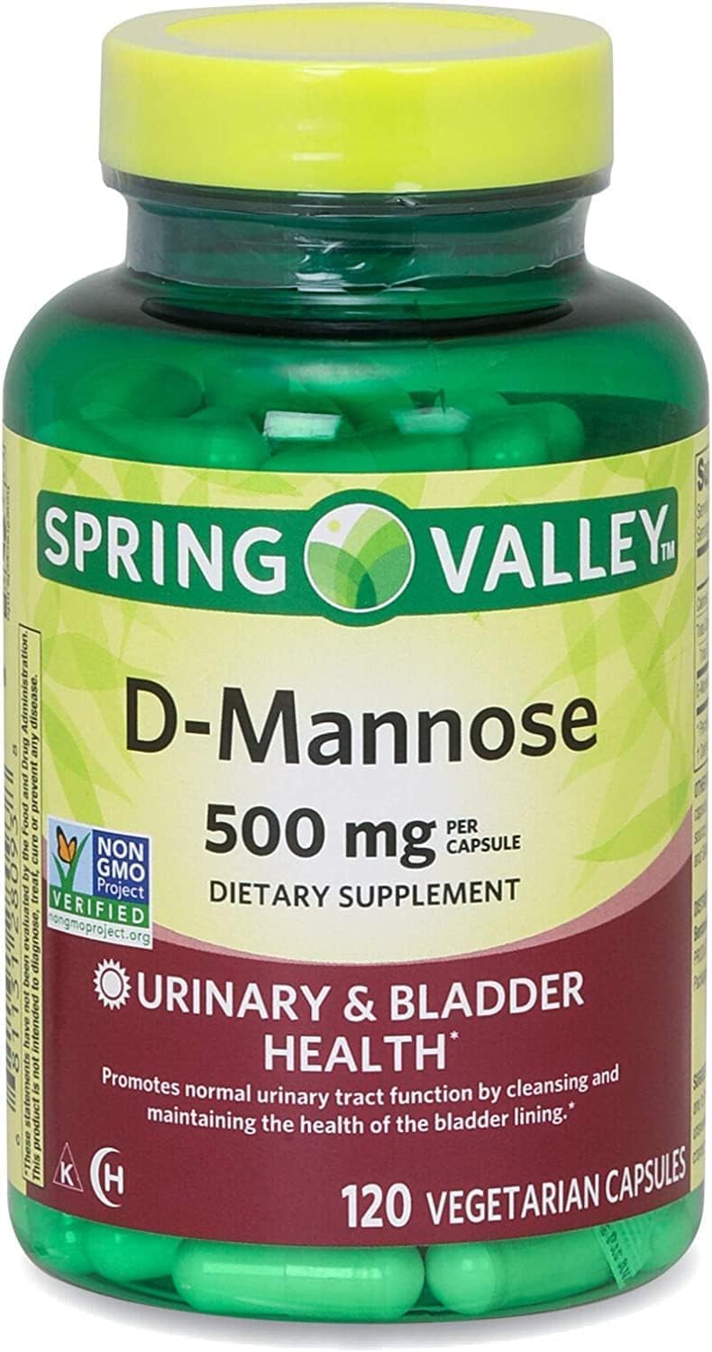 Generic D-Mannose 500 mg Capsules, 120 Count