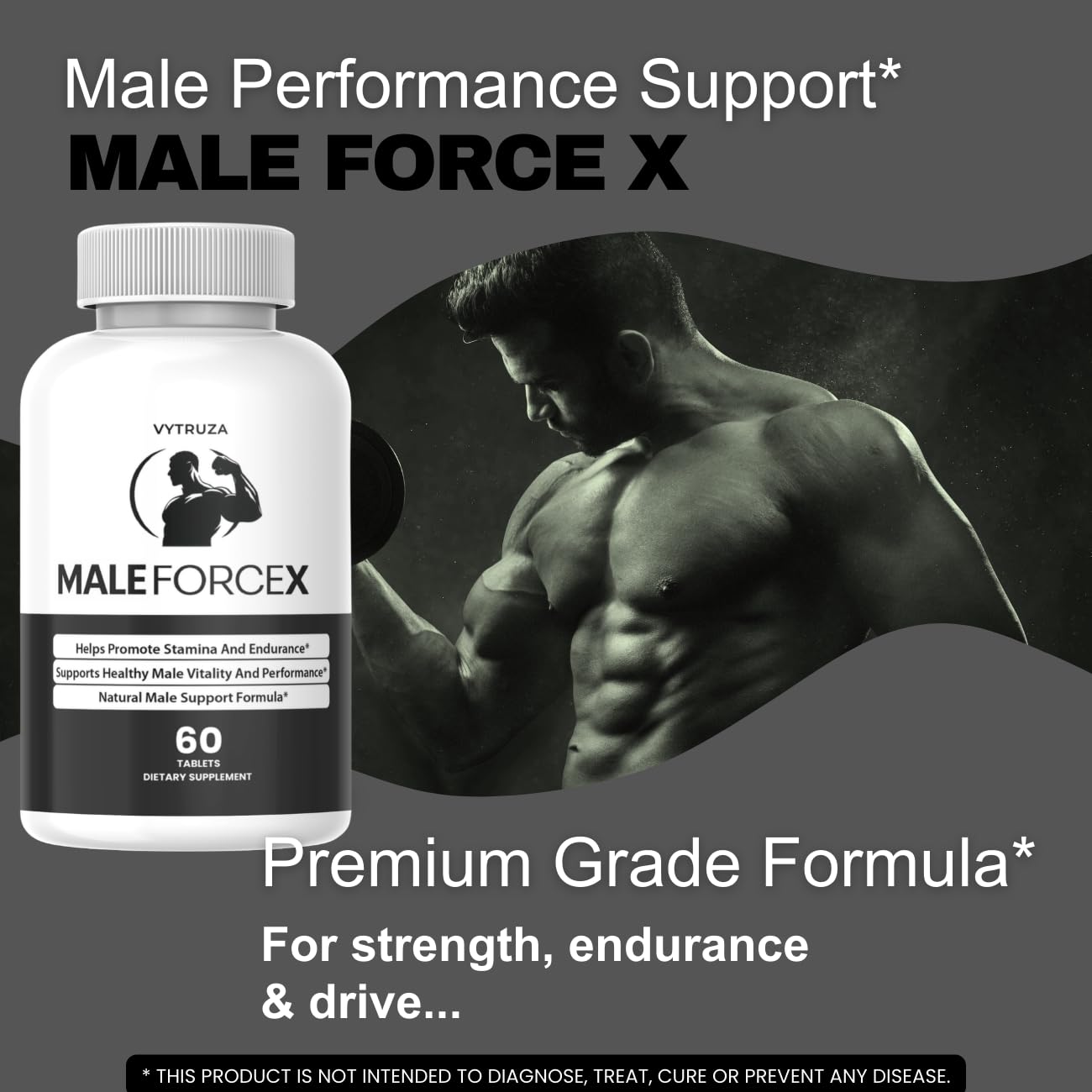SuppNature MaleForce Pills for Men 60 Tablets