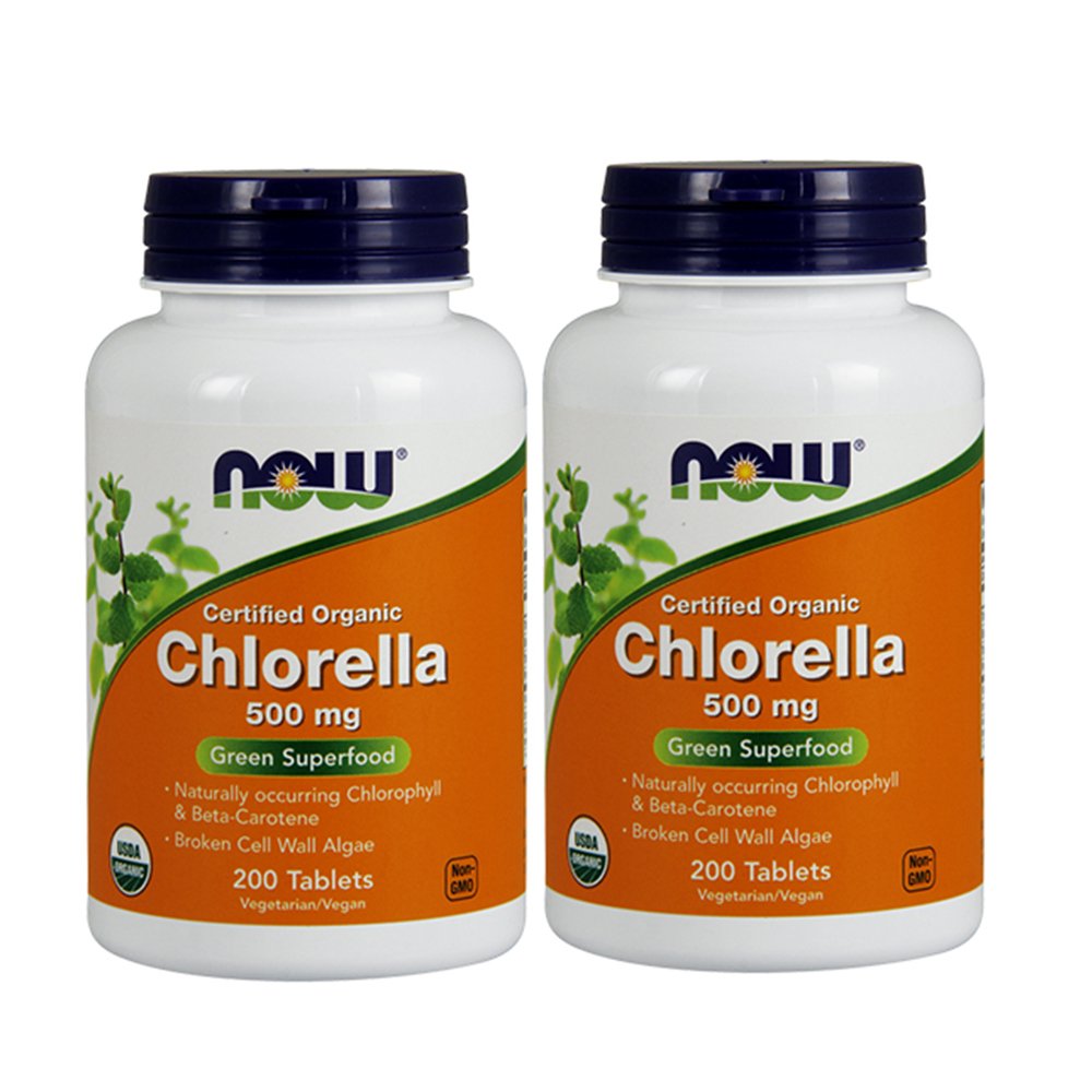 NOW Foods Chlorella 500 mg Tablets, 400 Count