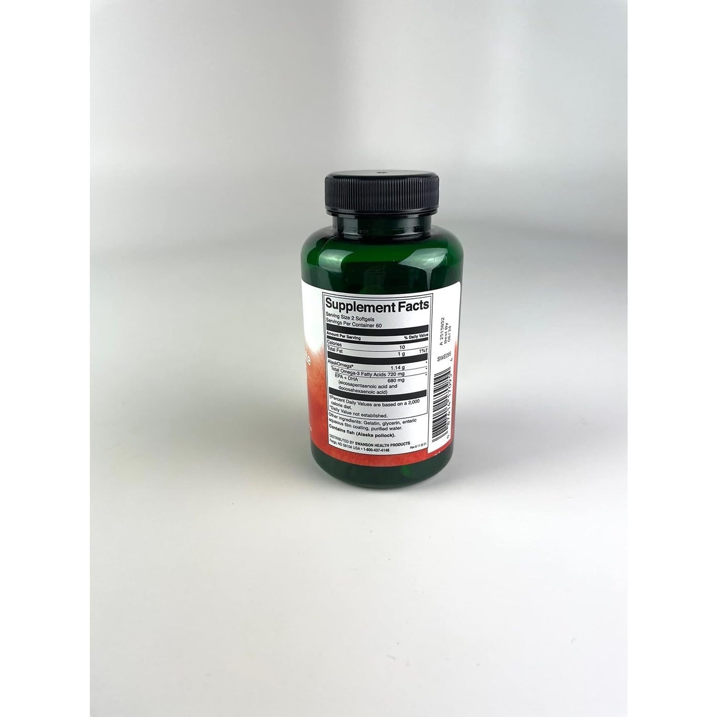 Swanson High Concentrate Omega-3 Fish Oil - Essential Fatty Acids Softgels 480 Count