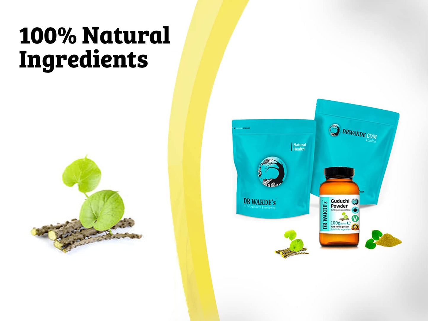 DR WAKDE'S Guduchi Powder (Giloy, Tinospora cordifolia) 17.637 oz