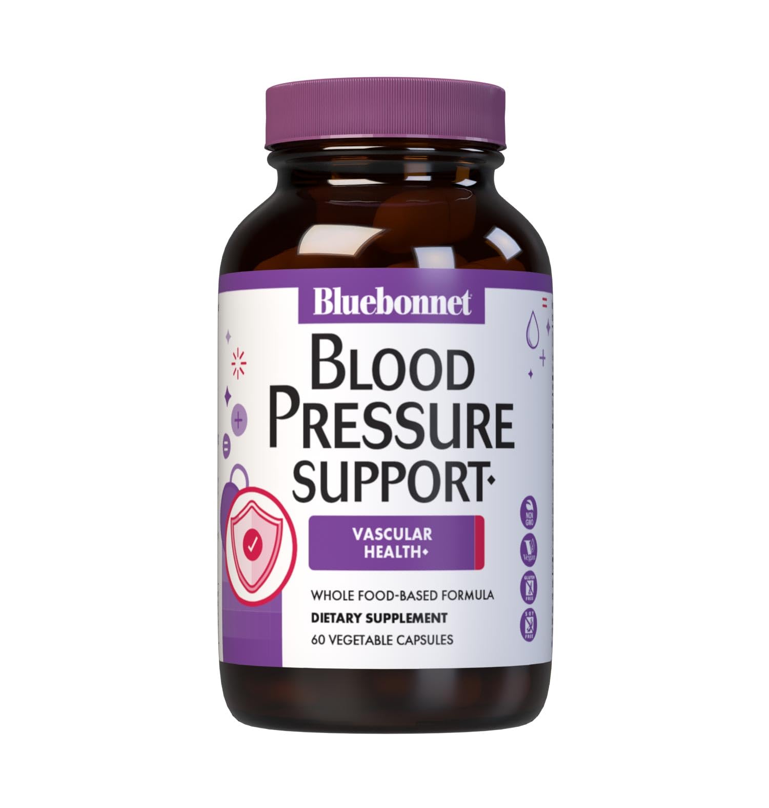 BlueBonnet Blood Pressure Support, Vascular Health*, 60 Capsules