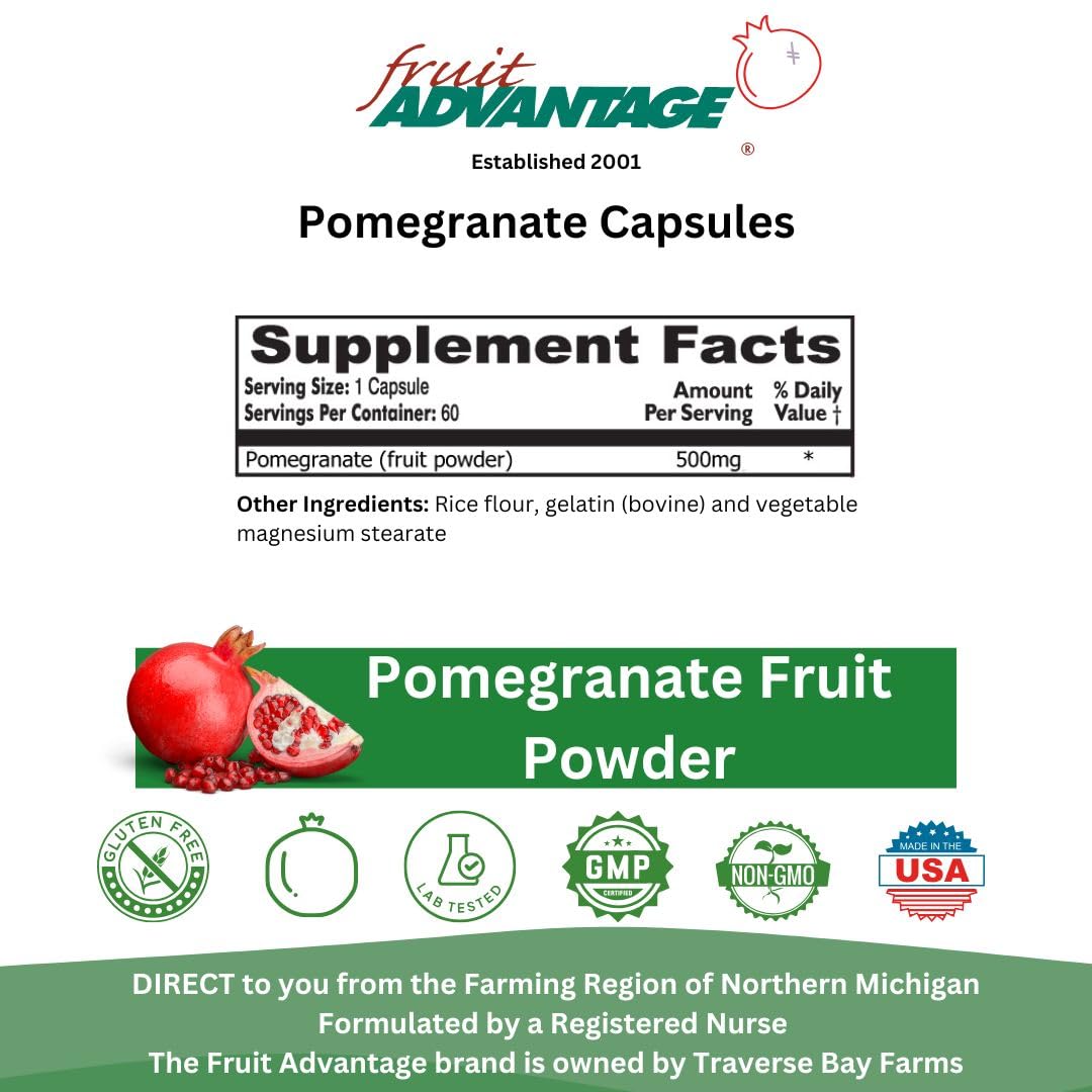 Fruit Advantage Pomegranate Heart Health Capsule, 1 Count