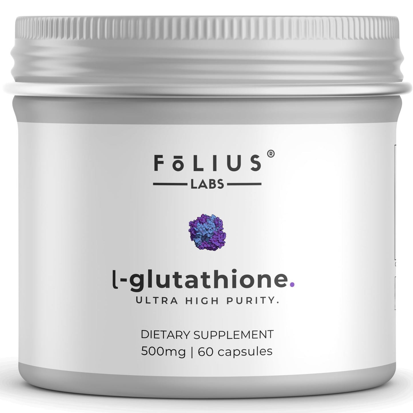 FOLIUS LABS L-Glutathione 98% Capsules, 60 Count