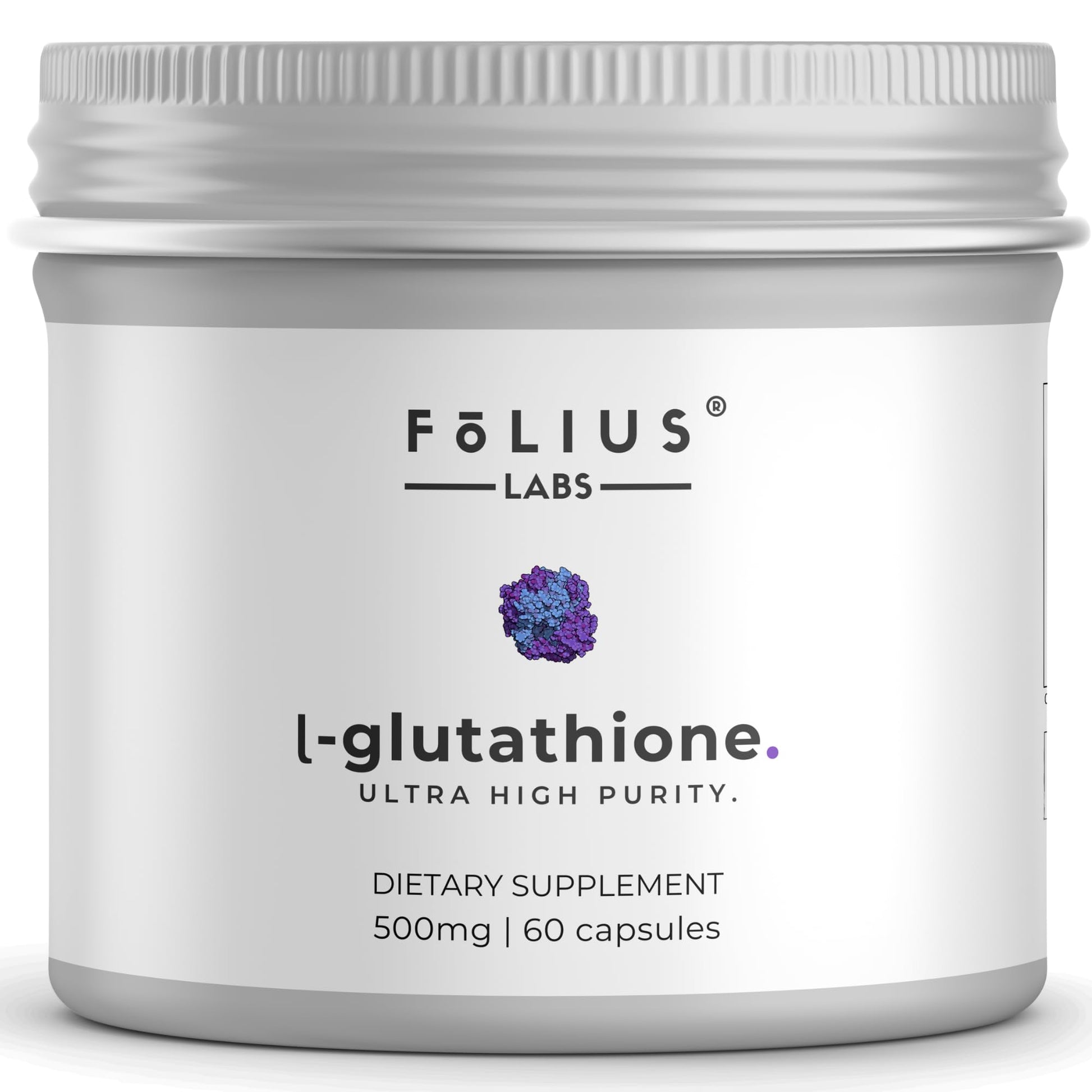 FOLIUS LABS L-Glutathione 98% Capsules, 60 Count