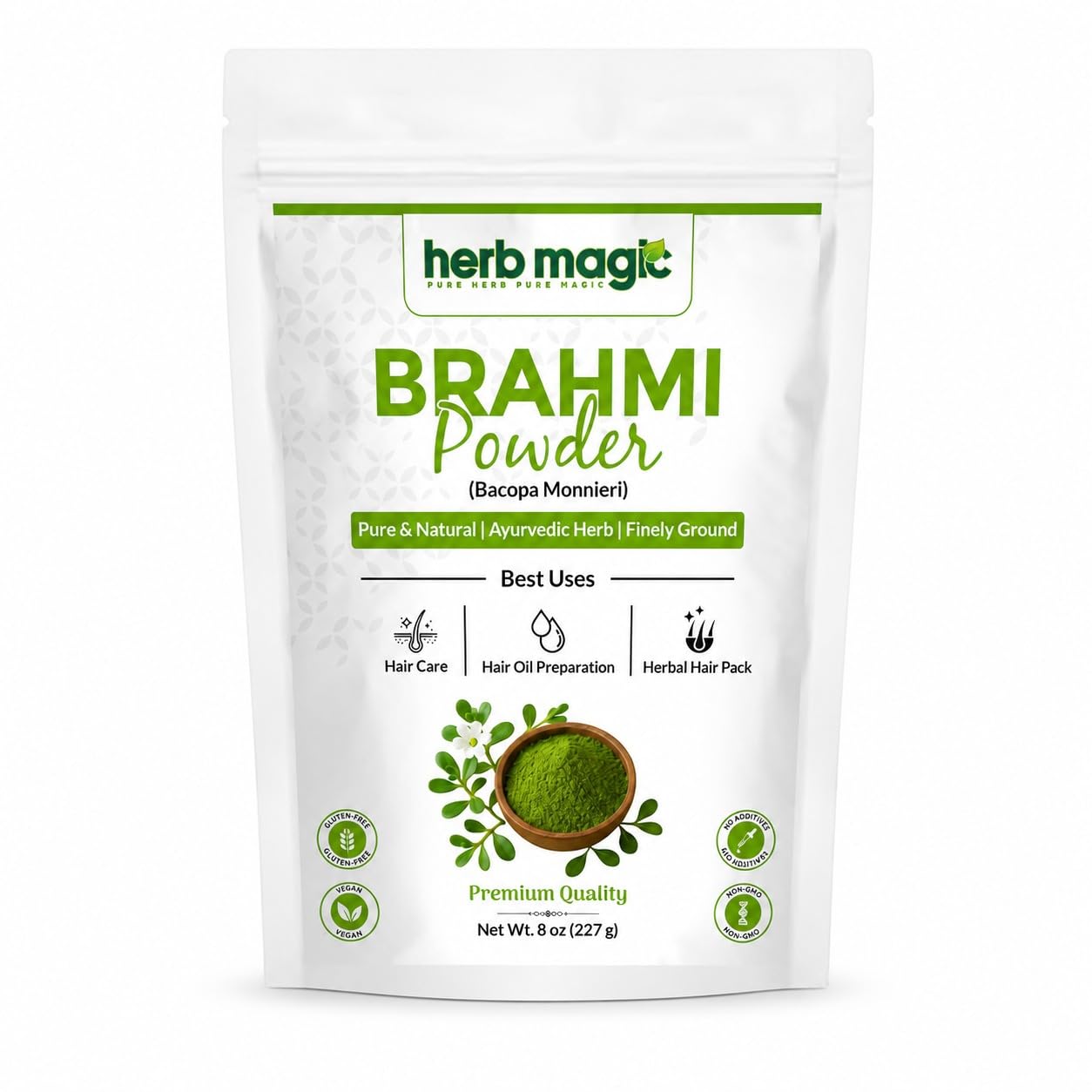 Herb Magic Brahmi Powder 8 oz (227 g)