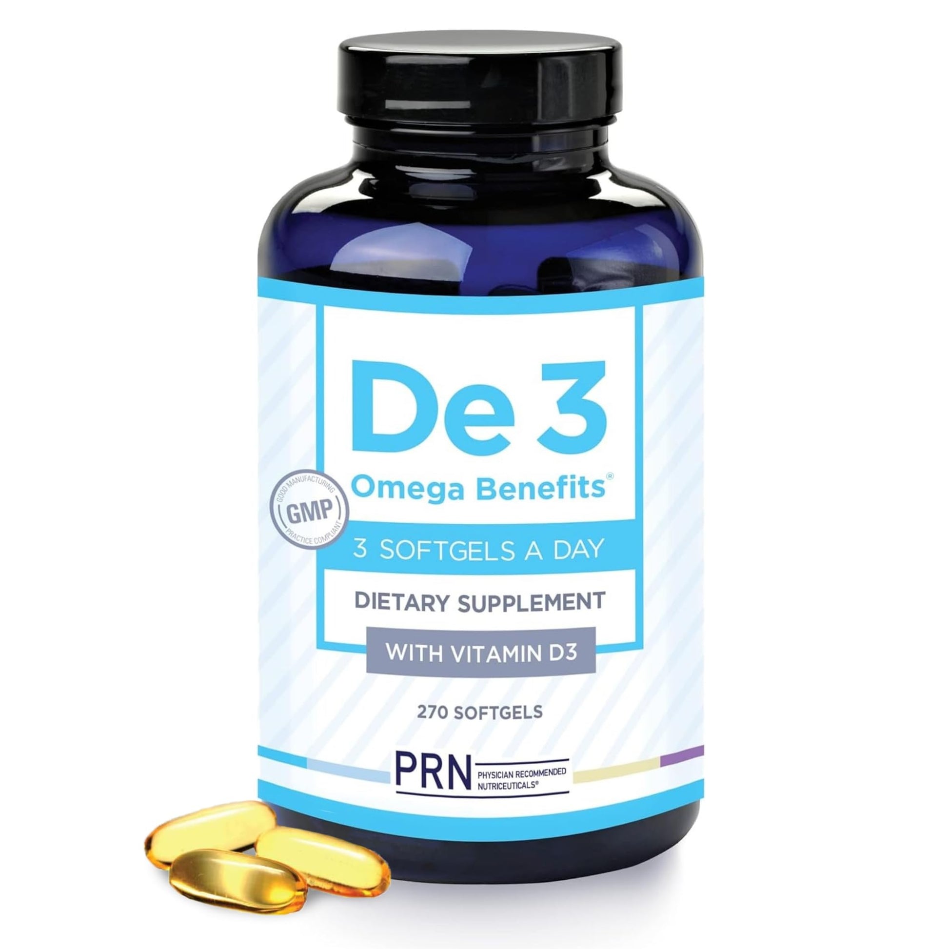 PRN De3 Dry Eye Ultra Pure rTG Omega 3 Capsule, 270 Count