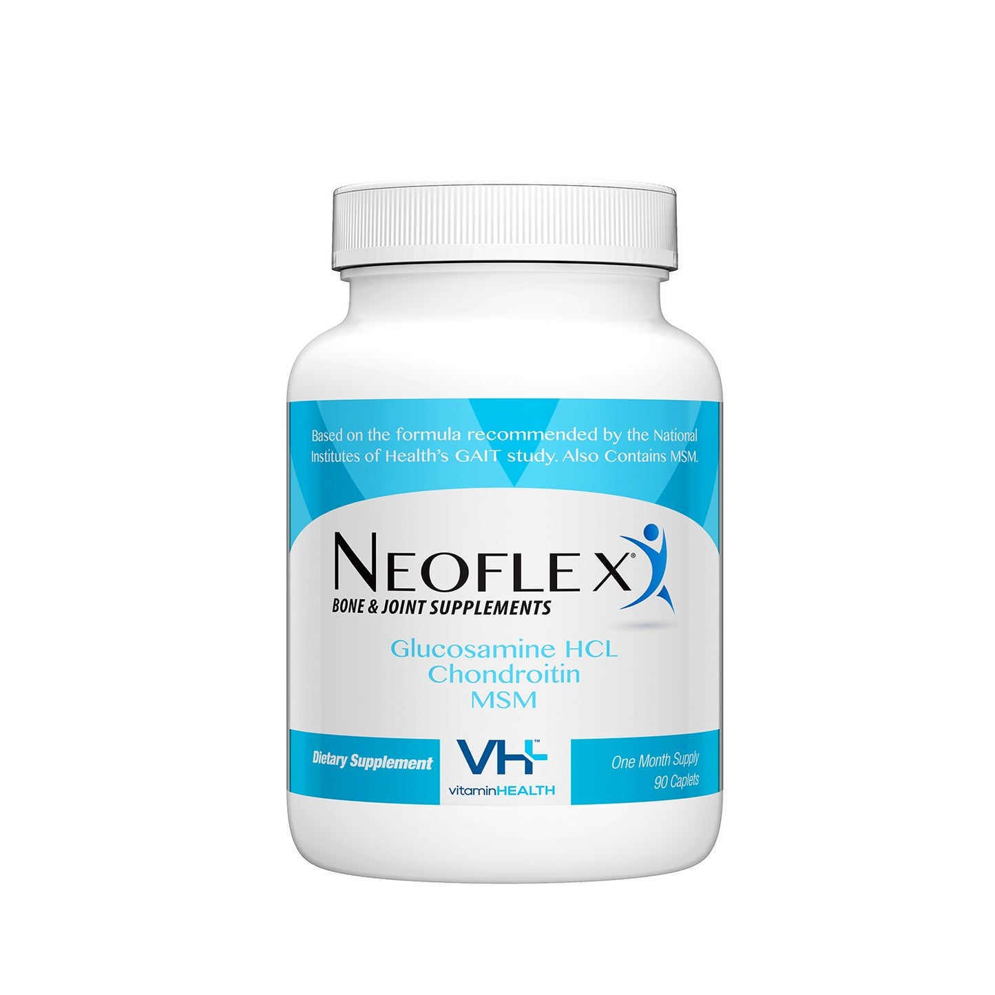 Neoflex Bone & Joint Health Supplement, MSM, Glucosamine, & Chondroitin Triple Strength Formula 90 Tablets