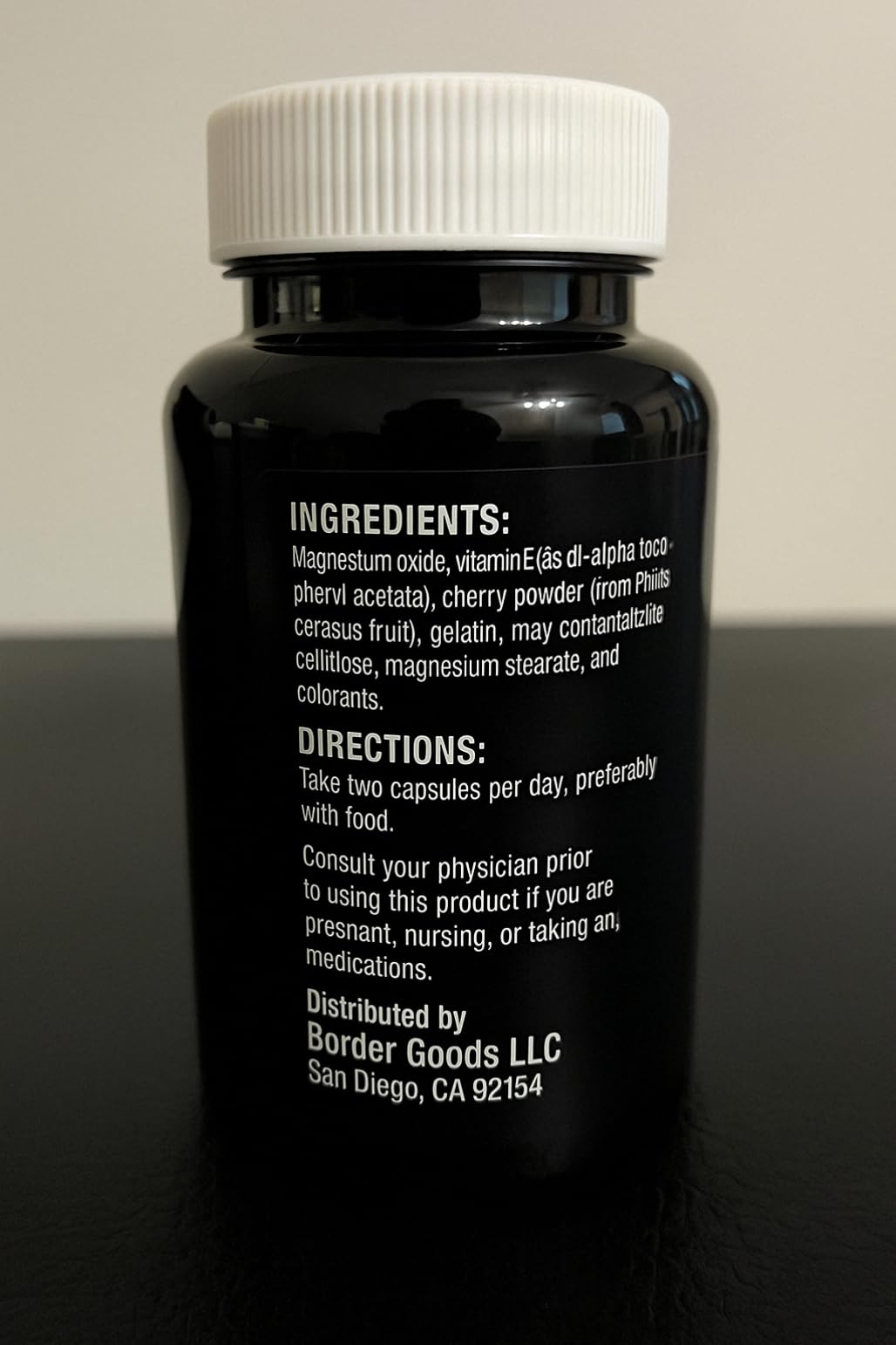 Generic Vitaminik CMG-400 + Antioxidants Magnesium Citrate with Cherry Powder, 60 Capsules