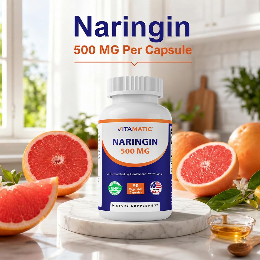 Vitamatic Naringin 500 mg Capsule 90 Count