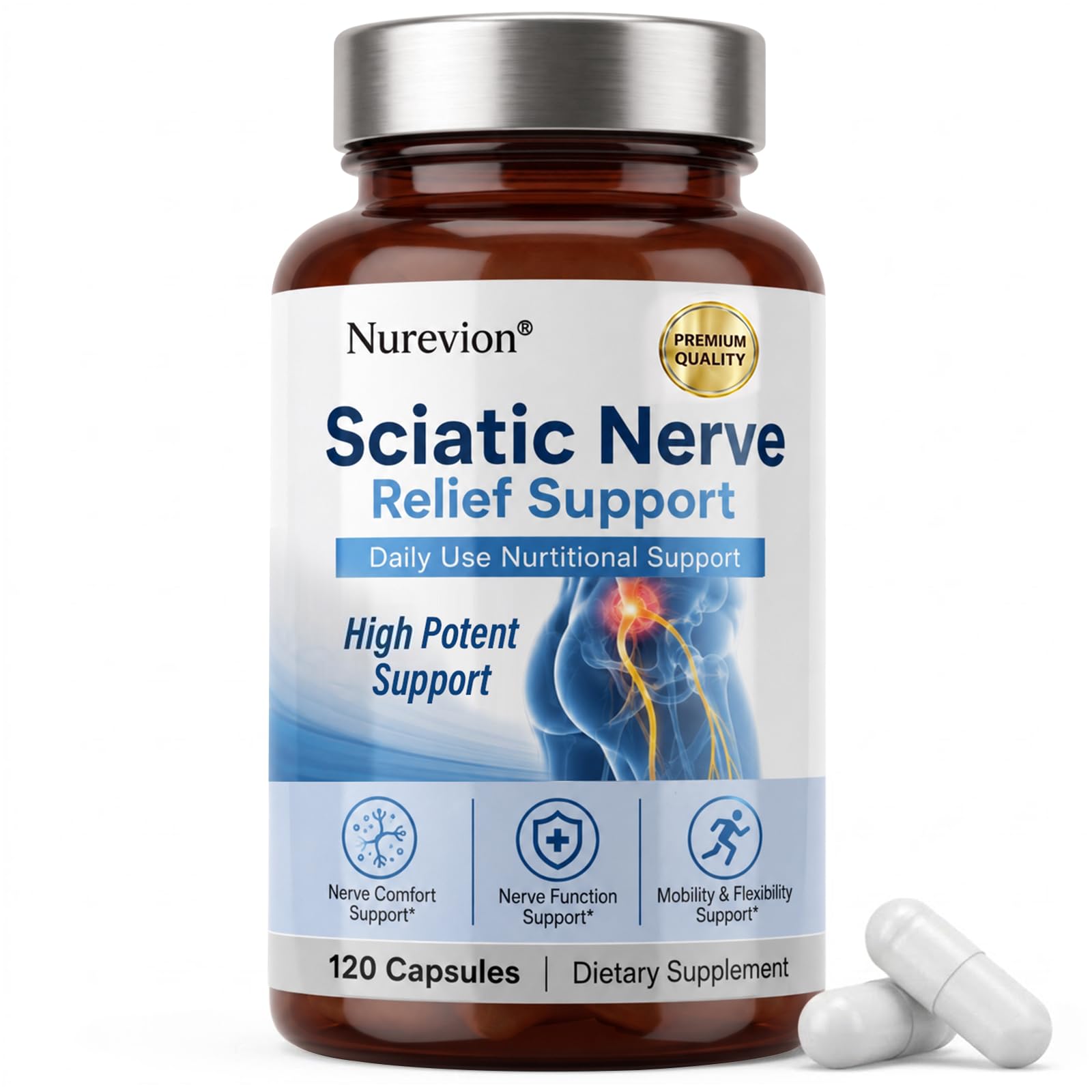 Nurevion Sciatic Nerve Relief Capsules, 120 Capsules