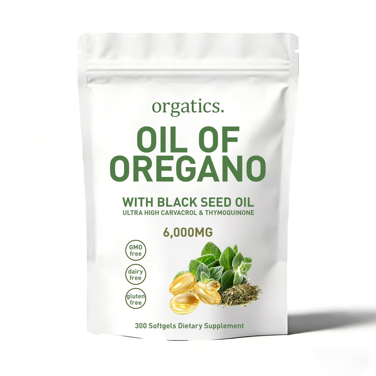 Cemenerte Oregano & Black Seed Softgels with MCT Oil, 200 Softgels