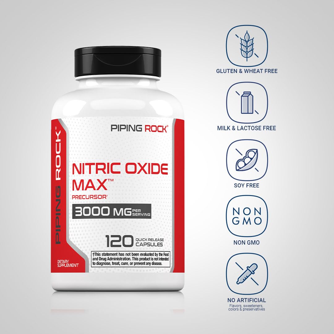 Piping Rock Nitric Oxide Max 3000mg Capsule 120