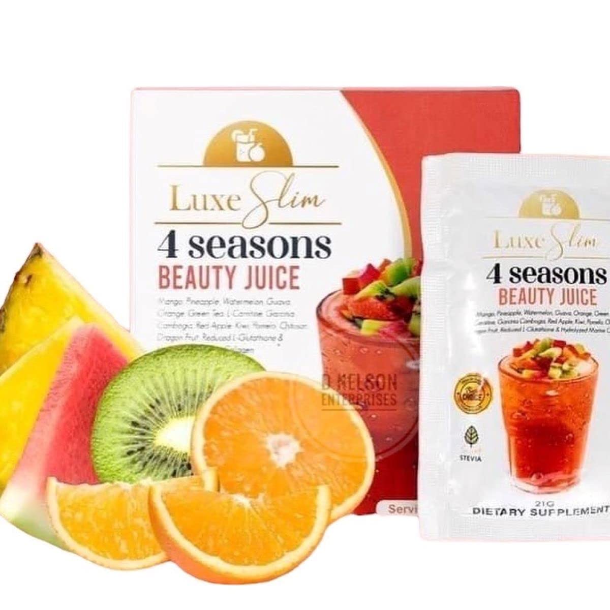 Luxe Slim 4 Seasons Beauty Juice Powder, 10 Count