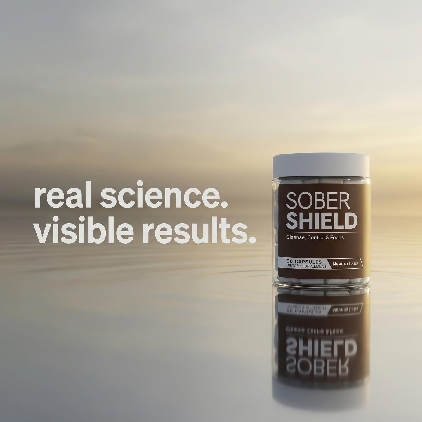 Nevora Labs Sober Shield Detox Craving Drug Recovery Supplement Capsules 90 Count