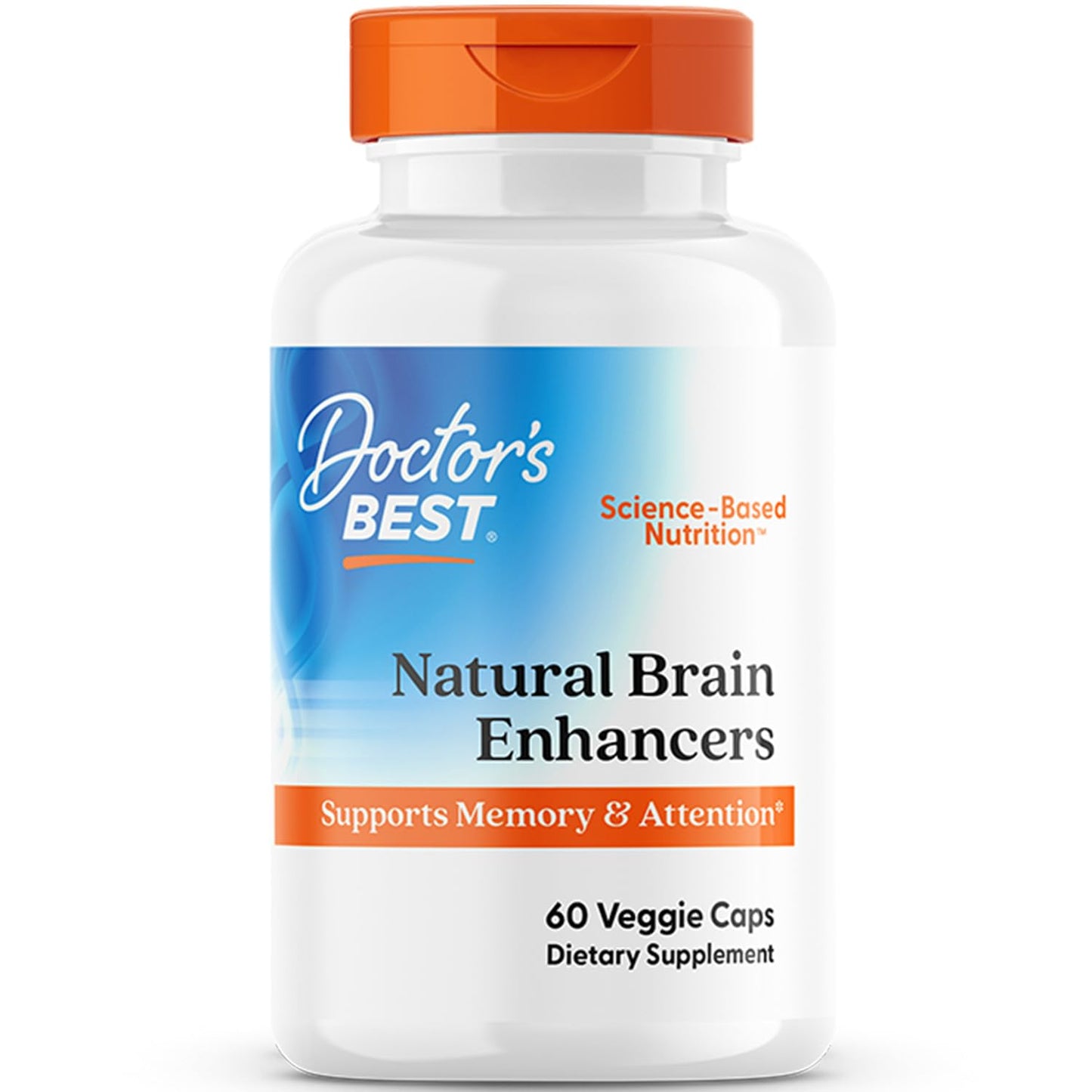 Doctor's Best Natural Brain Enhancers Brain Health Supplement with Phosphatidylserine, Alpha GPC & Calcium Veggie Caps, 60 Count