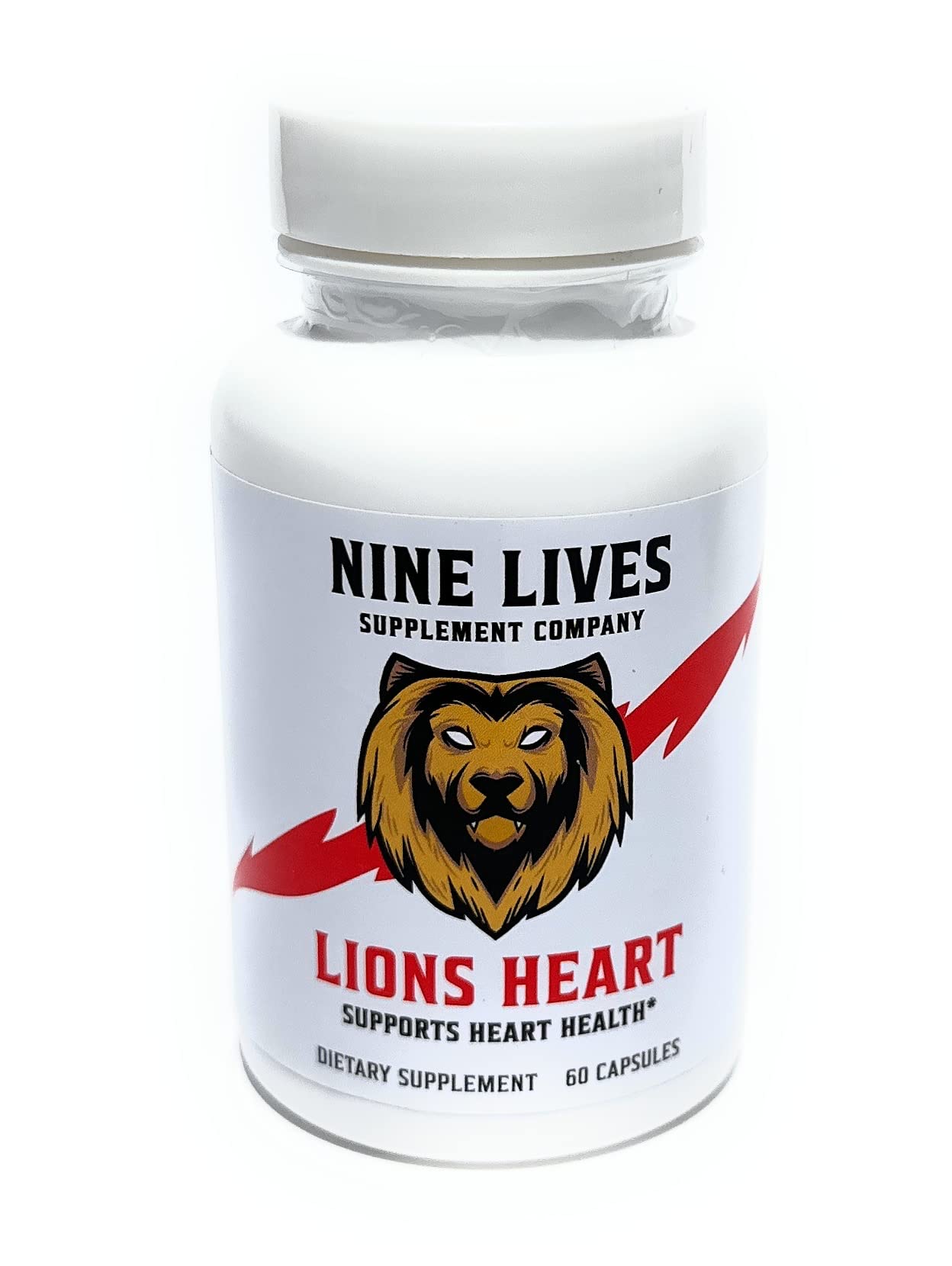NINE LIVES Lions Heart Daily Life Supplement 60 Capsules