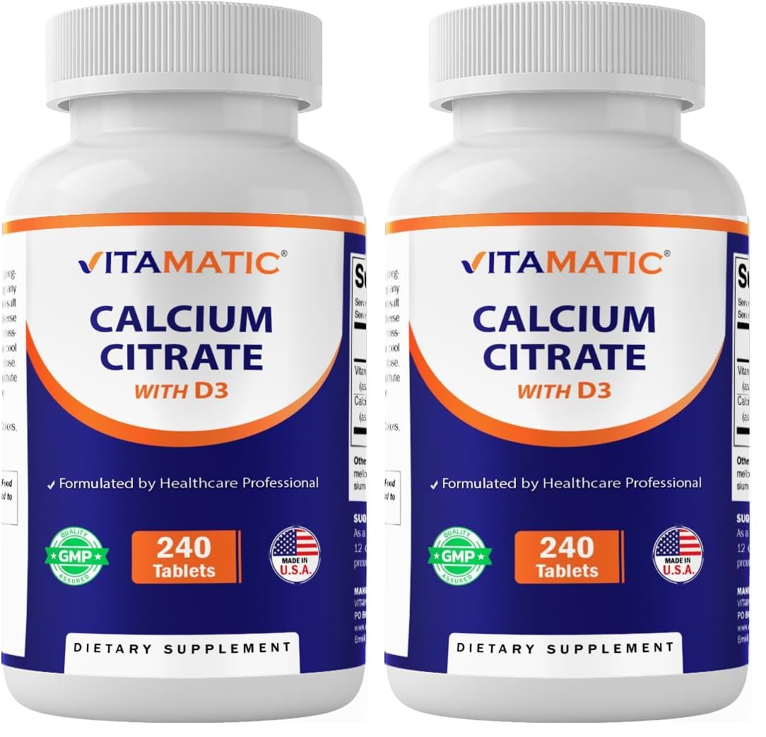 Vitamatic Calcium Citrate with Vitamin D3 Tablet 480