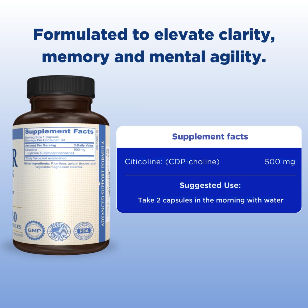 AMVILAB Kepler CDP Choline Supplement 30 Capsules