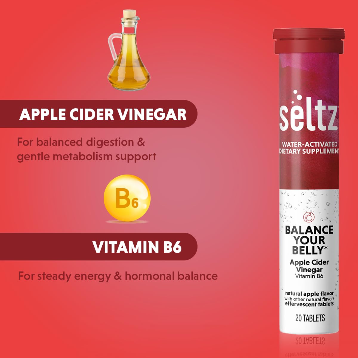 Seltz Balance Your Belly Tablets, 20 Tablets