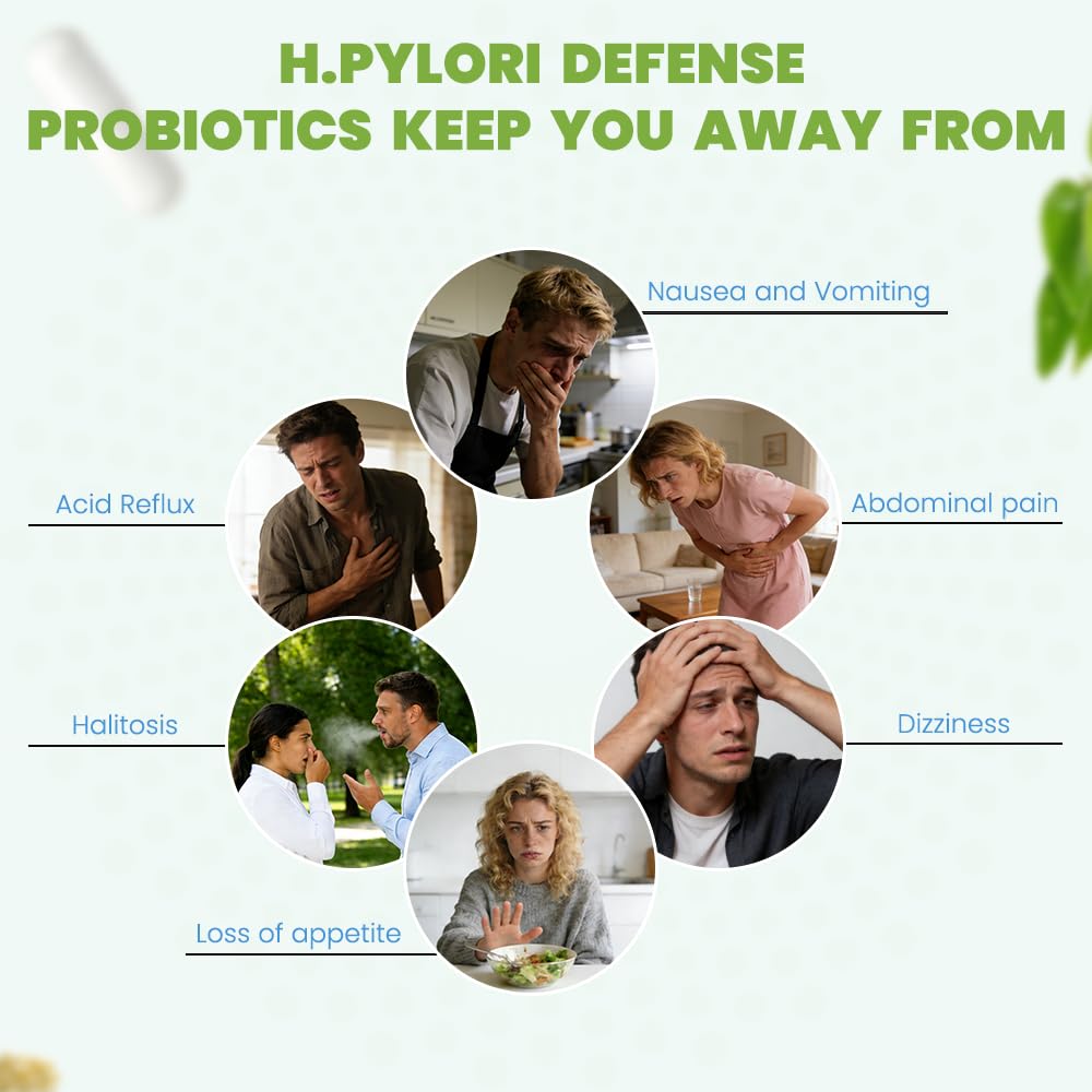 NightBreaker H. Pylori Stomach Comfort Probiotic Capsules, 120 Count