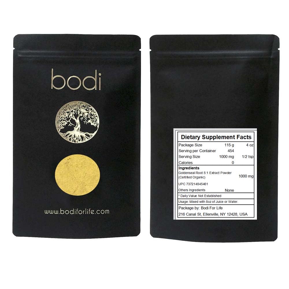 Bodi Goldenseal Root 5:1 Extract Powder, 4 oz