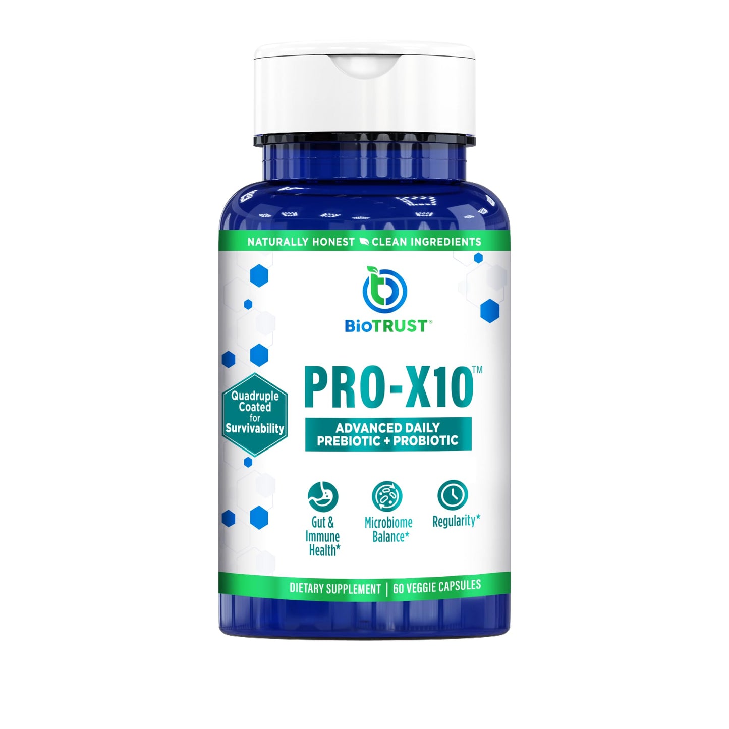 BioTrust Pro-X10 2.0 Probiotic Supplement Capsule, 60 Count