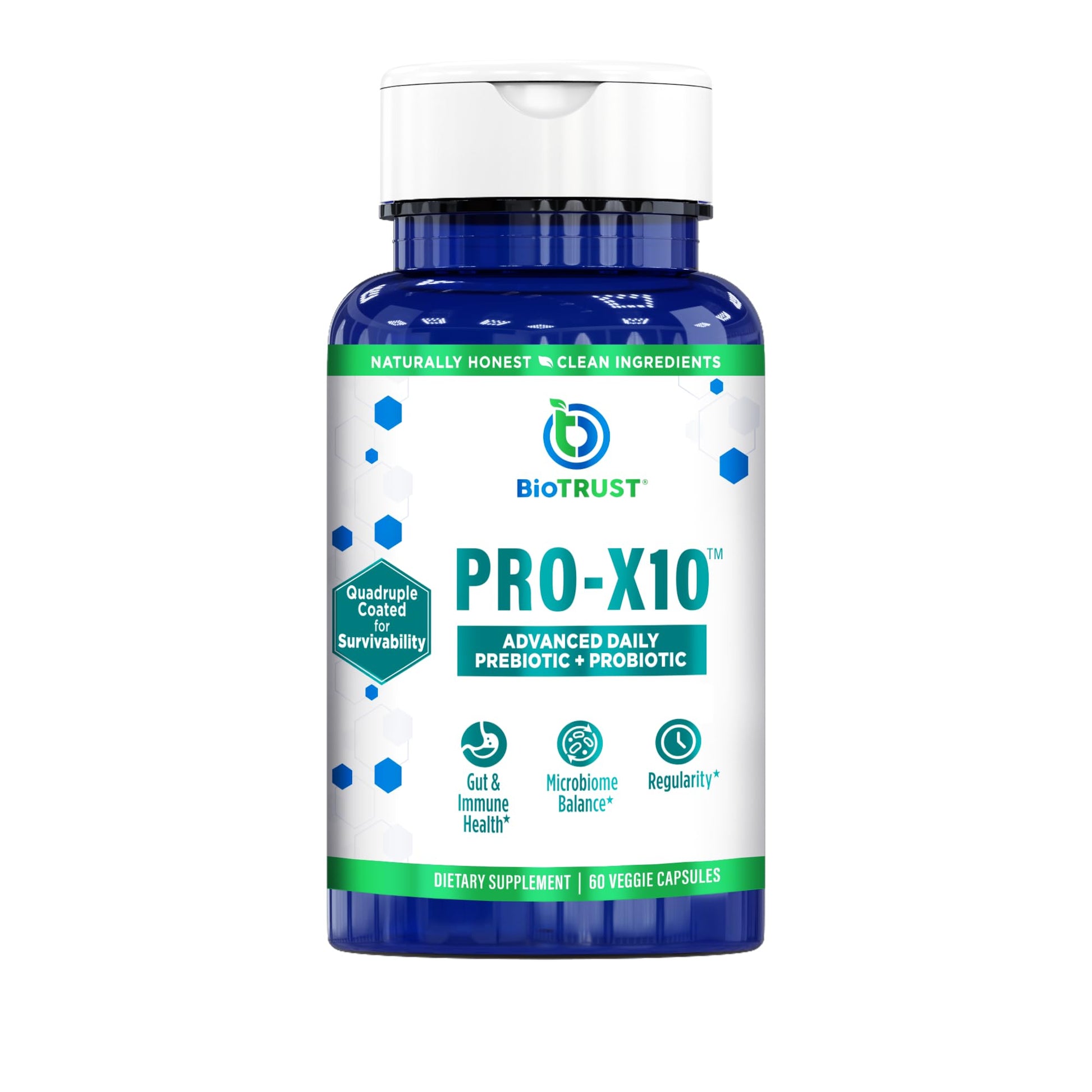 BioTrust Pro-X10 2.0 Probiotic Supplement Capsule, 60 Count