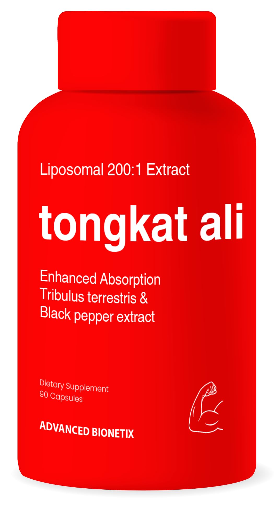 Advanced Bionetix Liposomal Longjack Tongkat Ali Extract Capsules 90 Count