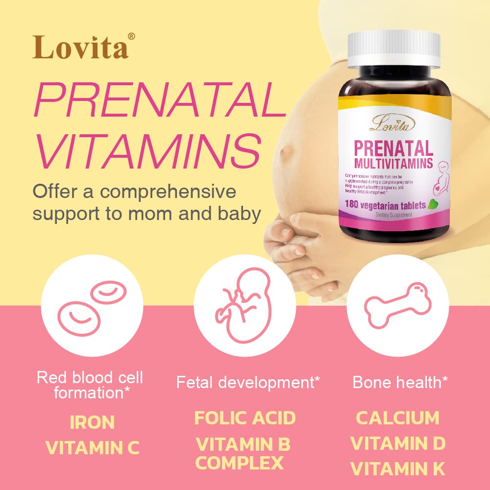 LOVITA Prenatal Multivitamins 180 Tablets