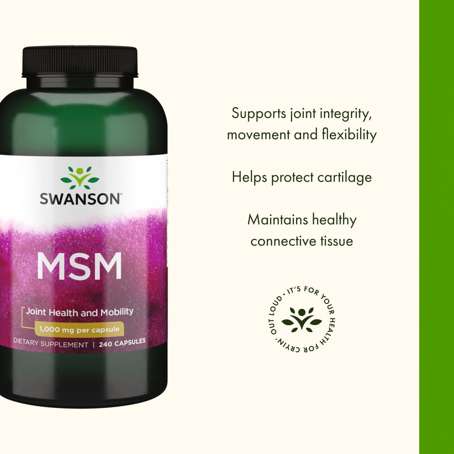 Swanson MSM - Essential Minerals for Mobility & Joint Health Capsules 720
