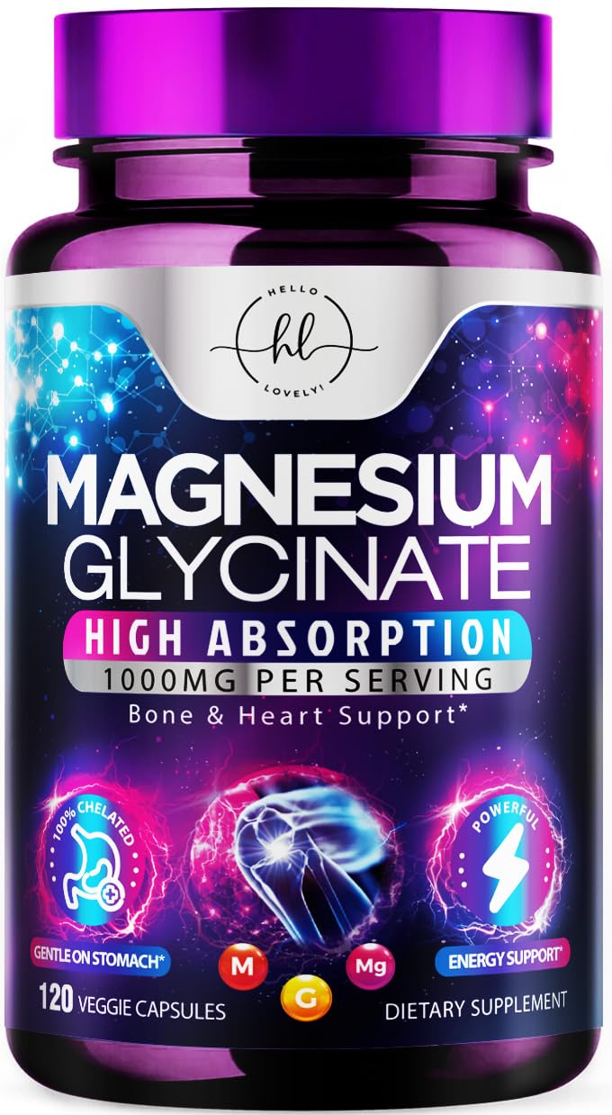 Hello Lovely! Magnesium Glycinate Supplement Capsule 120 Capsules