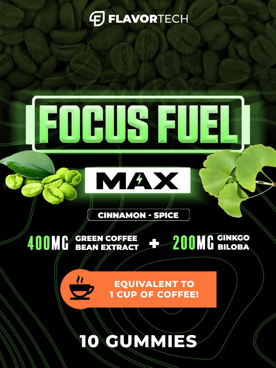 FlavorTech Focus Fuel Max Gummies, 10 Gummies