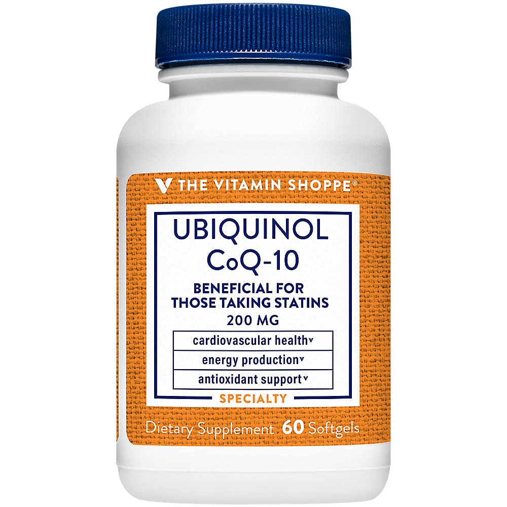 The Vitamin Shoppe Ubiquinol CoQ-10 200mg Softgels, 60 Softgels