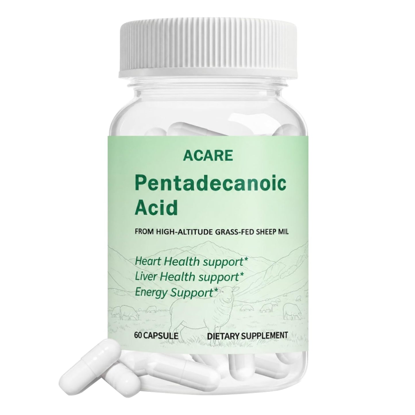 ACARE Pentadecanoic Acid Formula Supplement Capsule, 60 Capsules