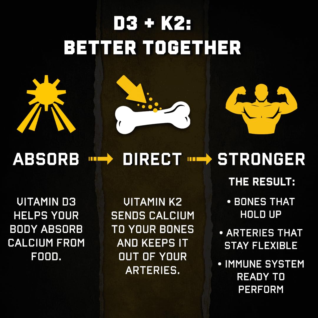 Jocko Fuel Vitamin D3 + K2 Capsules 30