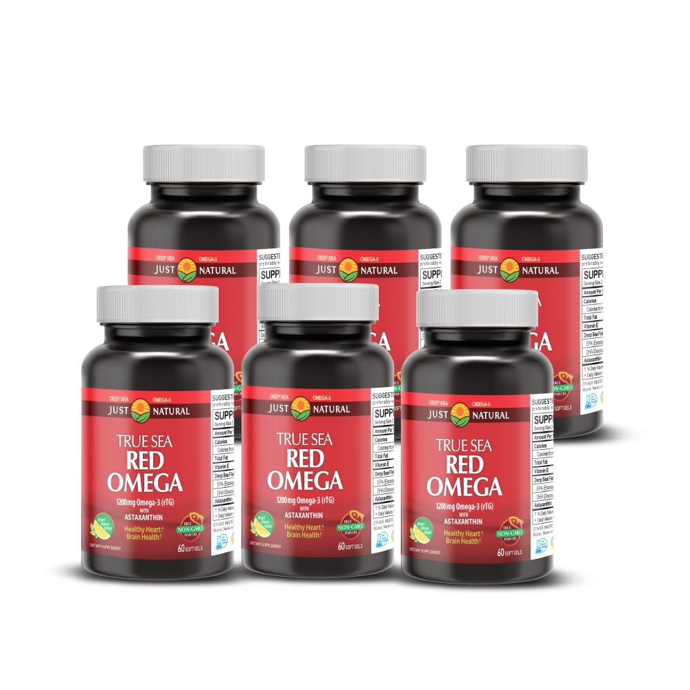 NANOWELL Red Omega-3 with Astaxanthin, DHA & EPA Softgels 360