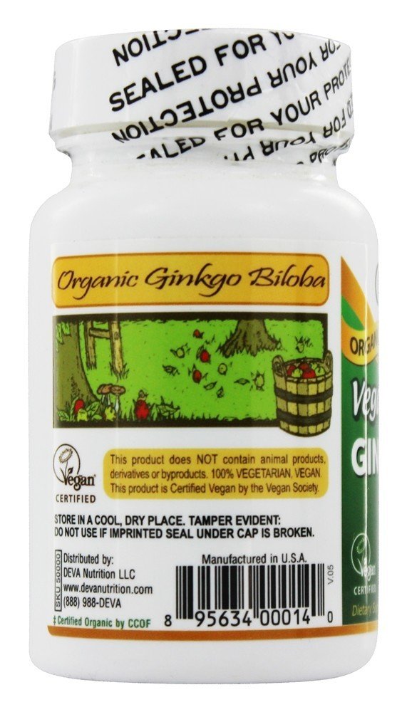 Ginkgo Biloba Vegan Vitamins 300mg Tablet, 90 Count